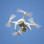 Flying drone complying with the drone laws in Florida.